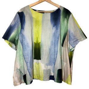 LUUKAA Paint Stripe Shirt size 16